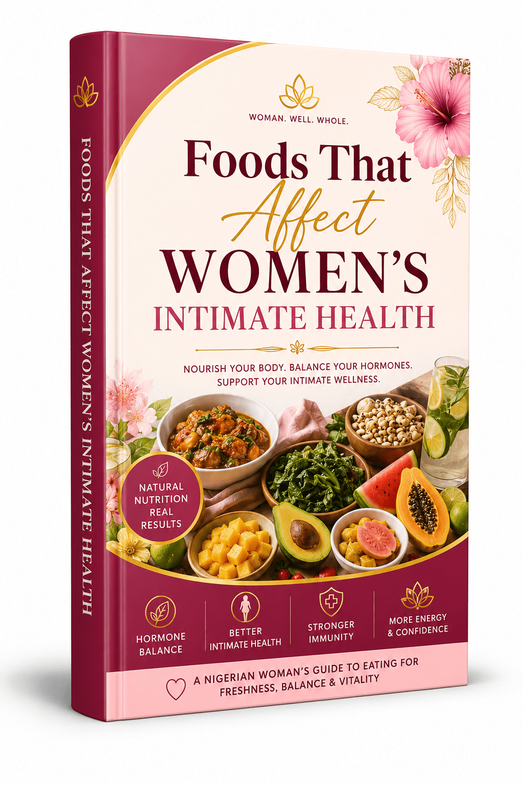 Foods That Affect Women's Intimate Health ebook mockup